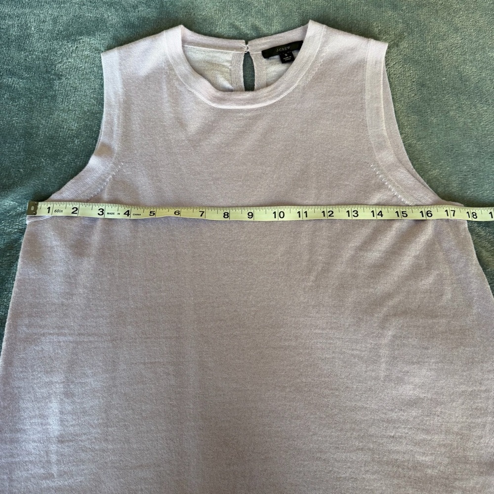 J. Crew Lavender Merino Wool Sleeveless Tank Top Size S - Picture 11 of 11